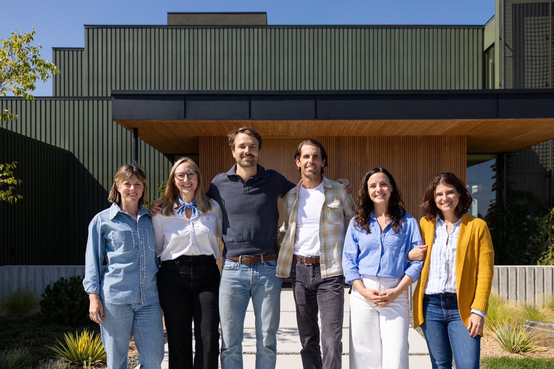 The Willow Home team outside a modern Boulder home
